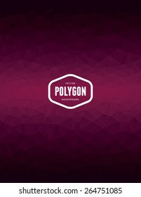 Purple polygon vector illustration