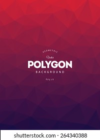 Purple Polygon Vector Pattern Background