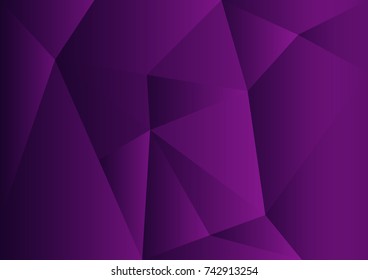 Purple polygonal background, vector illustration, abstract texture, wallpaper, cover, Business flyer template, book layout, advertisement, print media