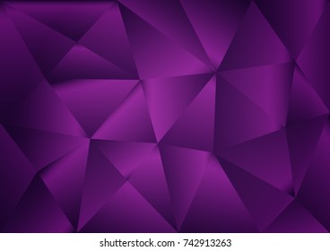 Purple polygonal background, vector illustration, abstract texture, wallpaper, cover, Business flyer template, book layout, advertisement, print media