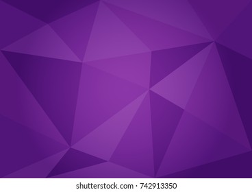 Purple polygonal background, vector illustration, abstract texture, wallpaper, cover, Business flyer template, book layout, advertisement, print media