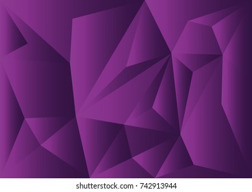 Purple polygonal background, vector illustration, abstract texture, wallpaper, cover, Business flyer template, book layout, advertisement, print media