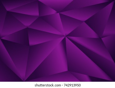 Purple polygonal background, vector illustration, abstract texture, wallpaper, cover, Business flyer template, book layout, advertisement, print media