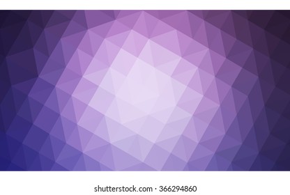 Purple polygonal illustration, which consist of triangles. Geometric background in Origami style with gradient. Triangular design for your business.