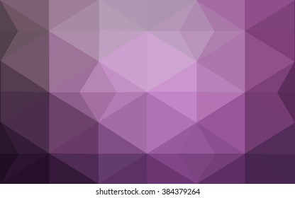 Purple polygonal illustration, which consist of triangles. Geometric background in Origami style with gradient. Triangular design for your business.
