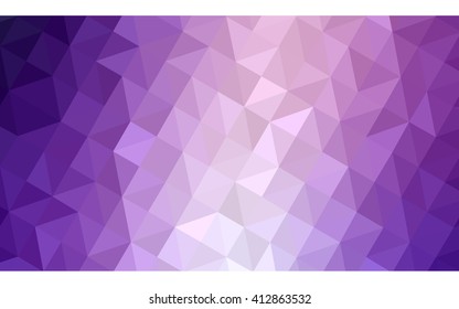 Purple polygonal illustration, which consist of triangles. Geometric background in Origami style with gradient. Triangular design for your business.