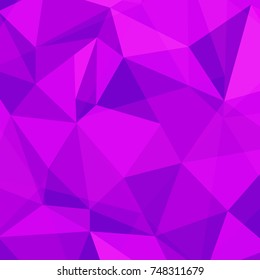 Purple polygonal illustration, which consist of triangles.
