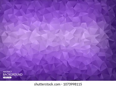 Purple Polygonal Mosaic Background, Creative Design Templates