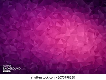 Purple Polygonal Mosaic Background, Creative Design Templates