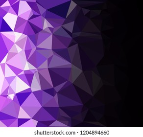 Purple Polygonal Mosaic Background, Creative Design Templates