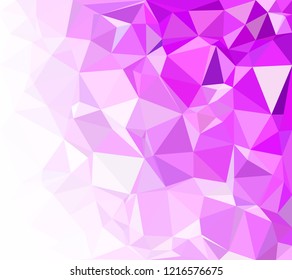 Purple Polygonal Mosaic Background, Creative Design Templates