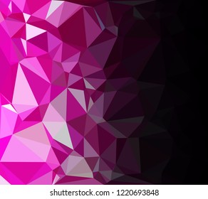 Purple Polygonal Mosaic Background, Creative Design Templates
