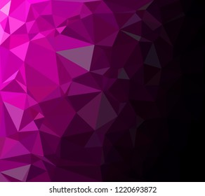 Purple Polygonal Mosaic Background, Creative Design Templates