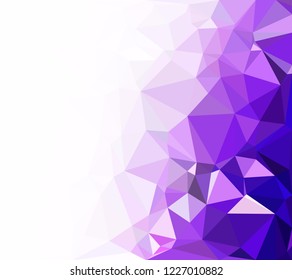 Purple Polygonal Mosaic Background, Creative Design Templates