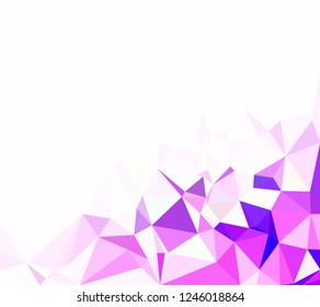 Purple Polygonal Mosaic Background, Creative Design Templates