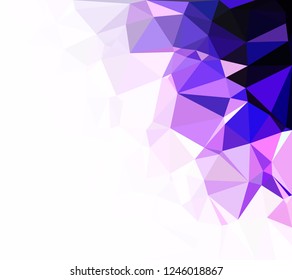 Purple Polygonal Mosaic Background, Creative Design Templates