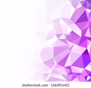 Purple Polygonal Mosaic Background, Creative Design Templates