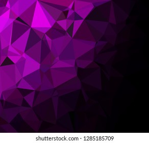 Purple Polygonal Mosaic Background, Creative Design Templates
