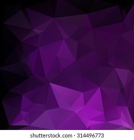Purple Polygonal Mosaic Background, Creative Design Templates