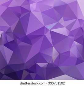 Purple Polygonal Mosaic Background, Creative Design Templates