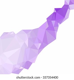 Purple Polygonal Mosaic Background, Creative Design Templates