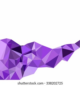 Purple Polygonal Mosaic Background, Creative Design Templates