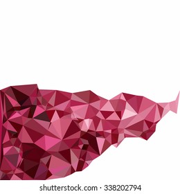 Purple Polygonal Mosaic Background, Creative Design Templates