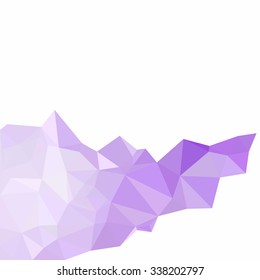 Purple Polygonal Mosaic Background, Creative Design Templates