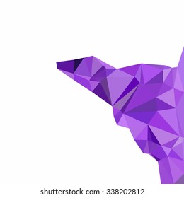Purple Polygonal Mosaic Background, Creative Design Templates