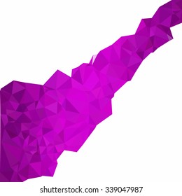 Purple Polygonal Mosaic Background, Creative Design Templates