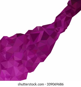 Purple Polygonal Mosaic Background, Creative Design Templates