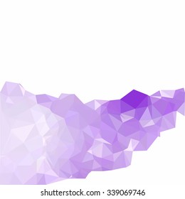 Purple Polygonal Mosaic Background, Creative Design Templates