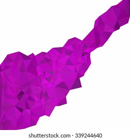 Purple Polygonal Mosaic Background, Creative Design Templates