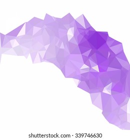 Purple Polygonal Mosaic Background, Creative Design Templates