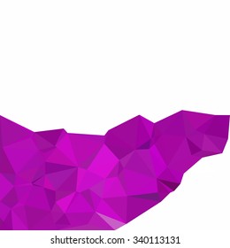 Purple Polygonal Mosaic Background, Creative Design Templates