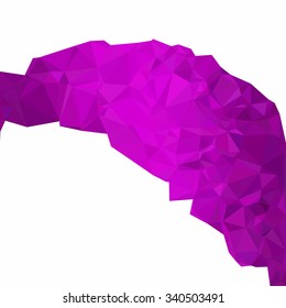Purple Polygonal Mosaic Background, Creative Design Templates