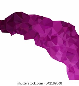Purple Polygonal Mosaic Background, Creative Design Templates