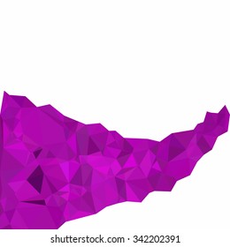 Purple Polygonal Mosaic Background, Creative Design Templates