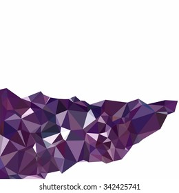 Purple Polygonal Mosaic Background, Creative Design Templates