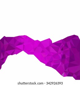 Purple Polygonal Mosaic Background, Creative Design Templates