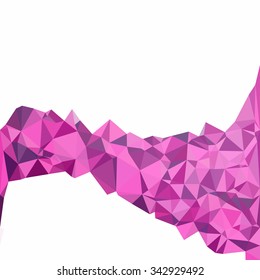 Purple Polygonal Mosaic Background, Creative Design Templates