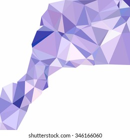 Purple Polygonal Mosaic Background, Creative Design Templates