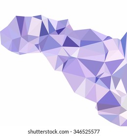 Purple Polygonal Mosaic Background, Creative Design Templates