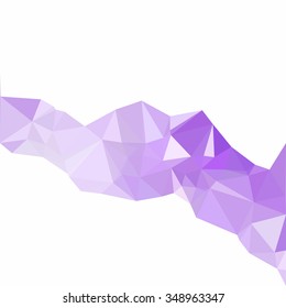 Purple Polygonal Mosaic Background, Creative Design Templates