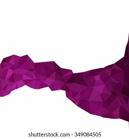 Purple Polygonal Mosaic Background, Creative Design Templates