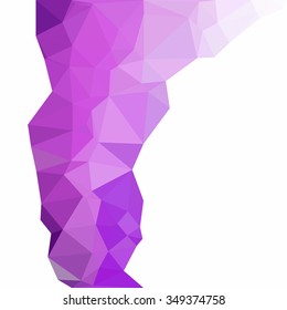 Purple Polygonal Mosaic Background, Creative Design Templates
