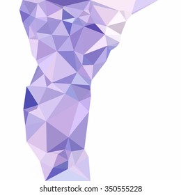 Purple Polygonal Mosaic Background, Creative Design Templates