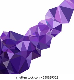 Purple Polygonal Mosaic Background, Creative Design Templates