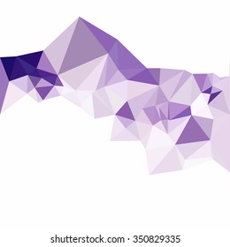 Purple Polygonal Mosaic Background, Creative Design Templates