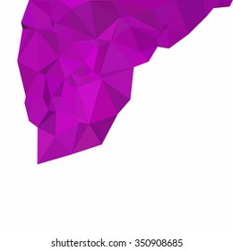 Purple Polygonal Mosaic Background, Creative Design Templates